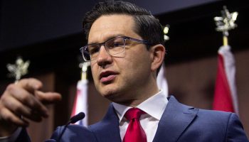 Conservative Party leader Pierre Poilievre holds a press conference in West Block on March 6, 2023, about the government’s Medical assistance in dying legislation.. Andrew Meade