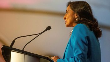 Minister of National Defence Anita Anand speaks at the Ottawa Conference on Security and Defence in Ottawa on  March 9. Andrew Meade