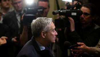 Minister of Innovation, Science and Industry François-Philippe Champagne speaks with reporters before the Liberal cabinet meeting in West Block on  March 9, 2023. Andrew Meade