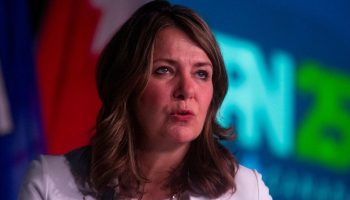 Premier of Alberta Danielle Smith speaks at the Canada Strong and Free Network conferencein Ottawa on April 10, 2025. The Hill Times photograph by Andrew Meade
