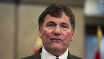 Minister of Public Safety, Democratic Institutions and Intergovernmental Affairs Dominic LeBlanc holds a press conference in West Block on  Dec. 17, 2024. The Hill Times photograph by Andrew Meade