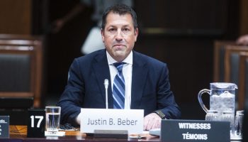 Brookfield Corporation Chief Operating Officer Justin Beber appears before the House of Commons Standing Committee on Access to Information, Privacy and Ethics in West Block on Nov. 24, 2025. The Hill Times photograph by Andrew Meade