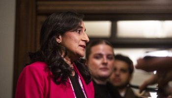 Minister of Foreign Affairs Anita Anand speaks with reporters before the Liberal cabinet meeting in West Block on  Nov. 25, 2025. The Hill Times photograph by Andrew Meade