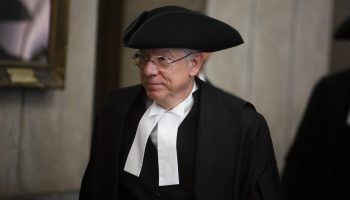 Speaker of the House of Commons Francis Scarpaleggia enters the House of Commons foyer for the inaugural  Question Period of the parliamentary session on May 28, 2025. The Hill Times photograph by Andrew Meade