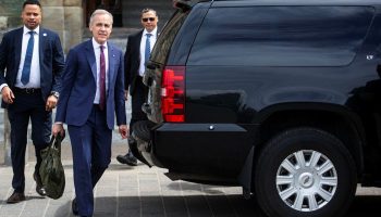Prime Minister Mark Carney leaves West Block on June 5, 2025. The Hill Times photograph by Andrew Meade
