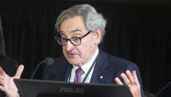 Deputy Minister of Finance Michael Sabia appears before the Public Emergency Order Commission at Library and Archives Canada in Ottawa on  Nov. 17, 2022, to provide testimony about the winter 2022 Freedom Convoy occupation of Ottawa. The Hill Times photograph by Andrew Meade
