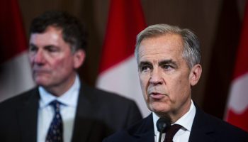 Prime Minister Mark Carney holds a press conference in West Block on  June 6, 2025, to speak about his government’s One Canadian Economy: An Act to enact the Free Trade and Labour Mobility in Canada Act and the Building Canada Act. The Hill Times photograph by Andrew Meade