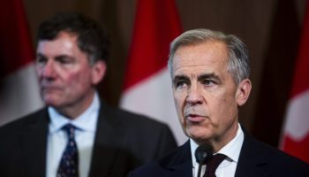 Prime Minister Mark Carney holds a press conference in West Block on  June 6, 2025, to speak about his government’s One Canadian Economy: An Act to enact the Free Trade and Labour Mobility in Canada Act and the Building Canada Act. The Hill Times photograph by Andrew Meade