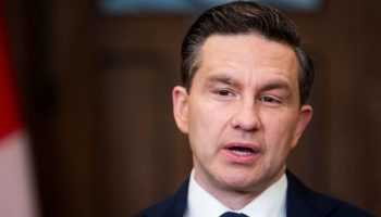 Conservative Party Leader Pierre Poilievre holds a press conference in the House of Commons foyer before Question Period on  June 10, 2025. The Hill Times photograph by Andrew Meade