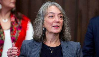 Minister of Environment and Climate Change Julie Dabrusin speaks with reporters ins the House of Commons foyer on Dec. 9, 2025. The Hill Times photograph by Andrew Meade