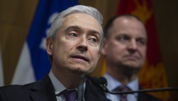 Minister of Finance and National Revenue François-Philippe Champagne holds a press conference  after the Conference of Federal, Provincial and Territorial Ministers of Finance in Ottawa on Dec. 11, 2025. The Hill Times photograph by Andrew Meade