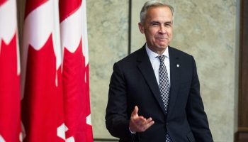 Prime Minister Mark Carney holds a press conference in West Block on  June 19, 2025. The Hill Times Photograph by Andrew Meade.