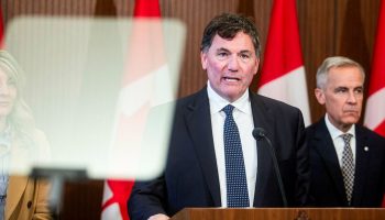 President of the King’s Privy Council for Canada and Minister responsible for Canada-U.S. Trade, Intergovernmental Affairs and One Canadian Economy Dominic LeBlanc speaks at a press conference in West Block on  June 19, 2025.
The Hill Times photograph by Andrew Meade