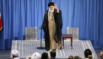 Iran's Supreme Leader Ayatollah Ali Khamenei, pictured in 2018. Photograph courtesy of Wikimedia Commons