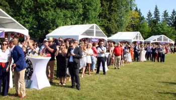 The American embassy held the Fourth of July celebrations at the official residence with fewer attendees than previous years. The Hill Times photograph by Sam Garcia