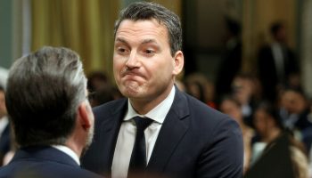 New AI Minister Evan Solomon, pictured May 13, 2025, being sworn in to cabinet at Rideau Hall in Ottawa. The Hill Times photograph by Sam Garcia