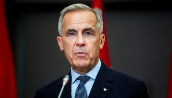 Prime Minister Mark Carney speaks at a signing ceremony in West Block on  Sept. 24, 2025, to sign a comprehensive economic partnership agreement and defence cooperation agreement between Indonesia and Canada. The Hill Times photograph by Andrew Meade