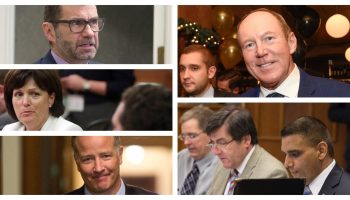 Doug Eyolfson, Linda Lapointe, Stephen Fuhr, Kerry Diotte, Costas Menegakis and Parm Gill