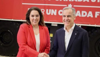Sima Acan and Mark Carney. Photograph courtesy of X/Sima Acan
