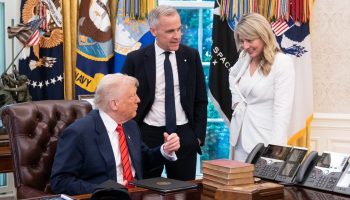 Prime Minister Mark Carney and then-foreign affairs minister Mélanie Joly meeting U.S. President Donald Trump in the White House on May 6. Photograph courtesy of X/Mélanie Joly