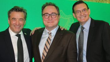 Irish Ambassador John Concannon, left, Mark Critch, and Sandstone Group's Kevin Bosch.

Mark Critch's launch party for his new book 'Sorry Not Sorry: An Unapologetic Look at What Makes Canada Worth Fighting For,' on Nov. 26, hosted by Irish Ambassador John Concannon at his official residence.