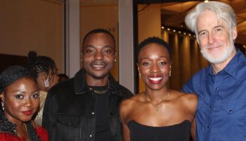 Chiluba Katongo Nsofu. left. Kondwani Elliott Zulu, Natasha Mumba, and Rick Roberts.

World premiere of Natasha Mumba's Copperbelt on Jan. 15, at the National Arts Centre.