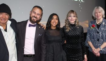 The 2025 LAC Scholars: Tomson Highway, Danny Ramadan, Rupi Kaur, Gabrielle Boulianne-Tremblay, and Margaret MacMillan. 

The Library and Archives 2025 Scholars Awards and reception on Oct. 22,  at the Library and Archives in Ottawa.