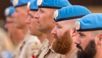 Canadian peacekeepers in Mali in July 2018. DND photograph by MCpl Jennifer Kusche