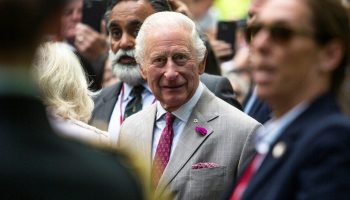 King Charles greets supporters outside Rideau Hall on May 26, 2025. The Hill Times photograph by Andrew Meade