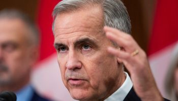 Prime Minister Mark Carney makes an announcement about the steel and softwood lumber industry during a press conference in West Block on  Nov. 26, 2025. Hill Times photograph by Andrew Meade