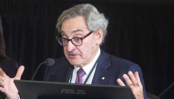 Deputy Minister of Finance Michael Sabia appears before the Public Emergency Order Commission at Library and Archives Canada in Ottawa on  Nov. 17, 2022, to provide testimony about the winter 2022 Freedom Convoy occupation of Ottawa. The Hill Times photograph by Andrew Meade