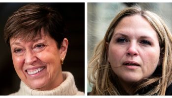 Pam Damoff and Lindsay Mathyssen. The Hill Times photographs by Andrew Meade