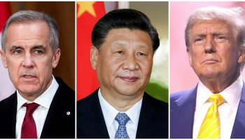 Prime Minister Mark Carney, left, Chinese President Xi Jinping, and U.S. President Donald Trump. The Hill Times photograph by Andrew Meade and courtesy of Wikimedia Commons