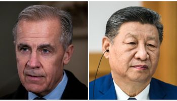 Mark Carney, left, Chinese President Xi Jinping. The Hill Times photograph by Andrew Meade and White House photograph by Daniel Torok