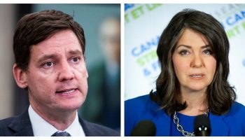 B.C. Premier David Eby, left, and Alberta Premier Danielle Smith. The Hill Times photographs by Andrew Meade