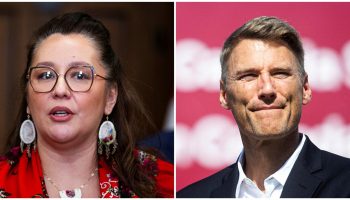 Indigenous Services Minister Mandy Gull-Masty, left, and Housing Minister Gregor Robertson. The HilL Times photographs by Andrew Meade