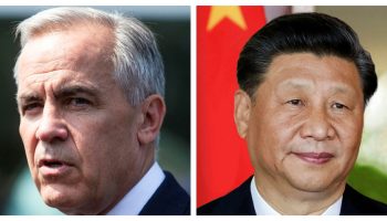 MixCollage-28-Oct-2025-08-33-AM-556 Prime Minister Mark Carney, left, and Chinese President Xi Jinping. The Hill Times photograph by Andrew Meade and courtesy of Wikimedia Commons