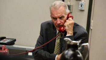 Peter Haworth as Prime Minister John Diefenbaker in Dief the Chief