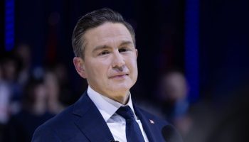 Pierre Poilievre delivers remarks at the Conservative Party convention in Calgary, Alta., on Jan. 30. The Hill Times photograph by Amir Said