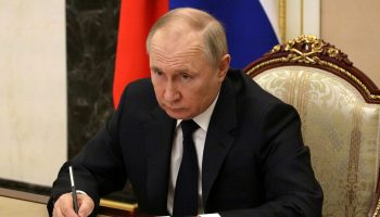 Russian President Vladimir Putin, pictured March 10, 2022. (Wikimedia Commons)