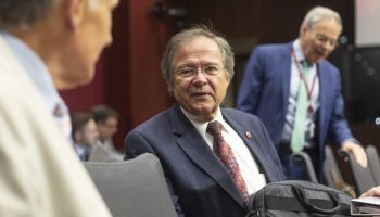 Senator Jim Quinn attends the Senate Standing Committee on Internal Economy, Budgets and Administration meeting on  June 20, 2024.