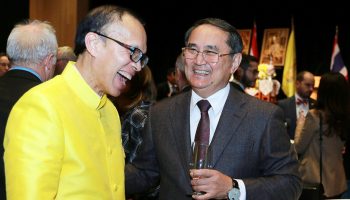 Thailand Ambassador Kallayana Vipattipumiprates and Kazakhstan Ambassador Akylbek Kamaldinov. Sam Garcia