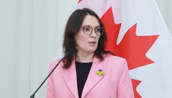 Ukraine ambassador Yulia Kovaliv by Sam Garcia