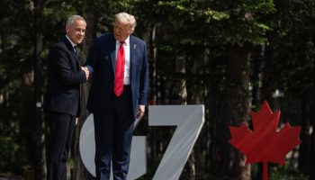 Mark Carney and Donald Trump at the G7. Photograph courtesy of the Government of Canada