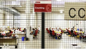 Elections Canada, counting of the special ballots. September 20th, 2021 at Elections Canada Distribution Centre. The Hill Times photograph by Andrew Meade