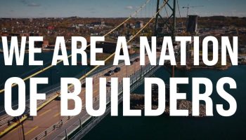 The Liberal governments recent $3-million 'Nation of Builders' ad campaign launched at the end of November alongside a loosening of a decade-long policy restricting partisan slogans in official federal communications.